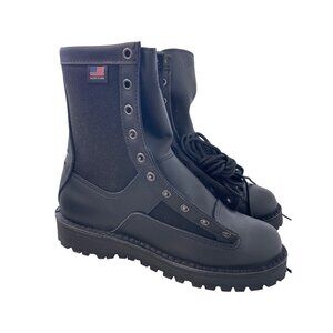 Danner Acadia Boots Size 8 Lace Up 8" Uniform Boot Vibram Sole Black Work NEW
